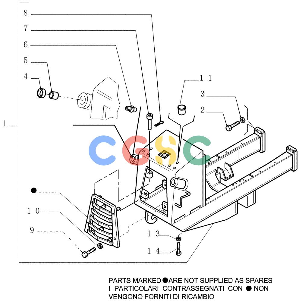 纽荷兰零件查询(DC180.B) - CRAWLER DOZER TIER 2 (3/03-) (3.461[01]) - MAIN FRAME New Holland Constructuion