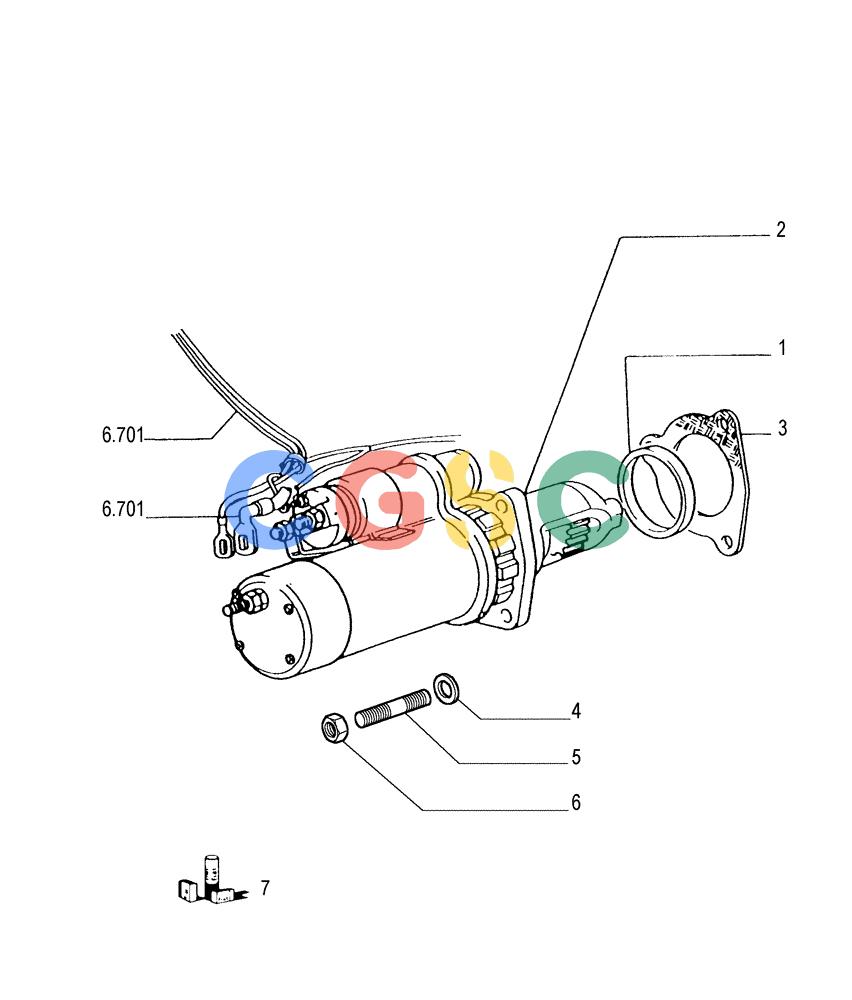 纽荷兰零件查询(FD175) - CRAWLER DOZER (N.A. VERSION)(S/N 061640 & AFTER) (1/93-) (0.360[01]) - STARTER MOTOR New Holland Constructuion