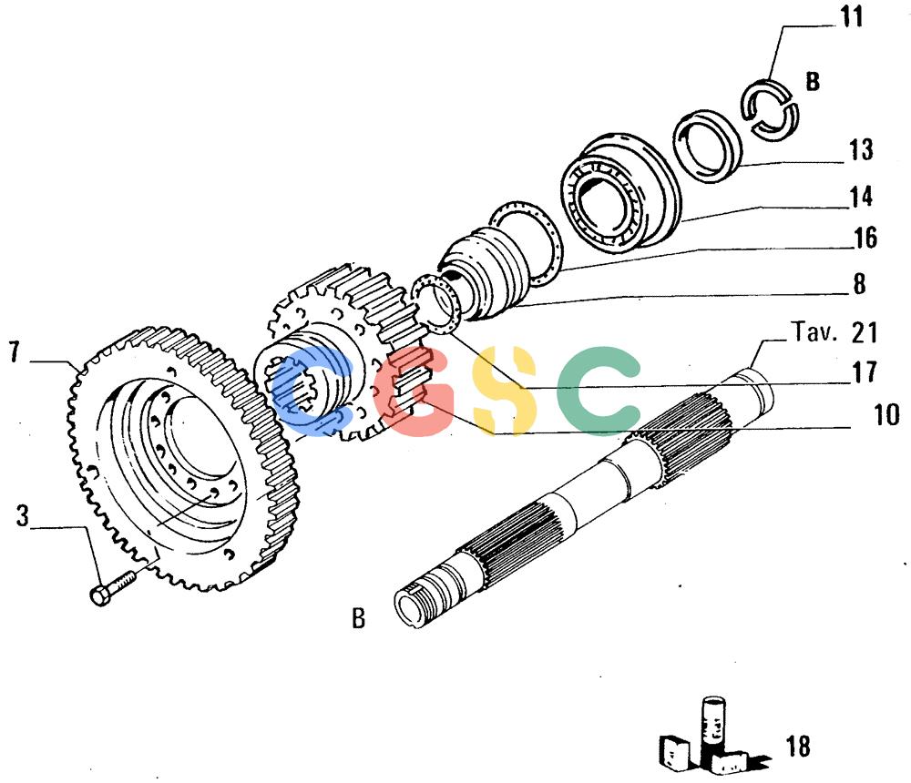 纽荷兰零件查询(FL14E) - CRAWLER LOADER (B2.01[022]) - TRANSMISSION New Holland Constructuion
