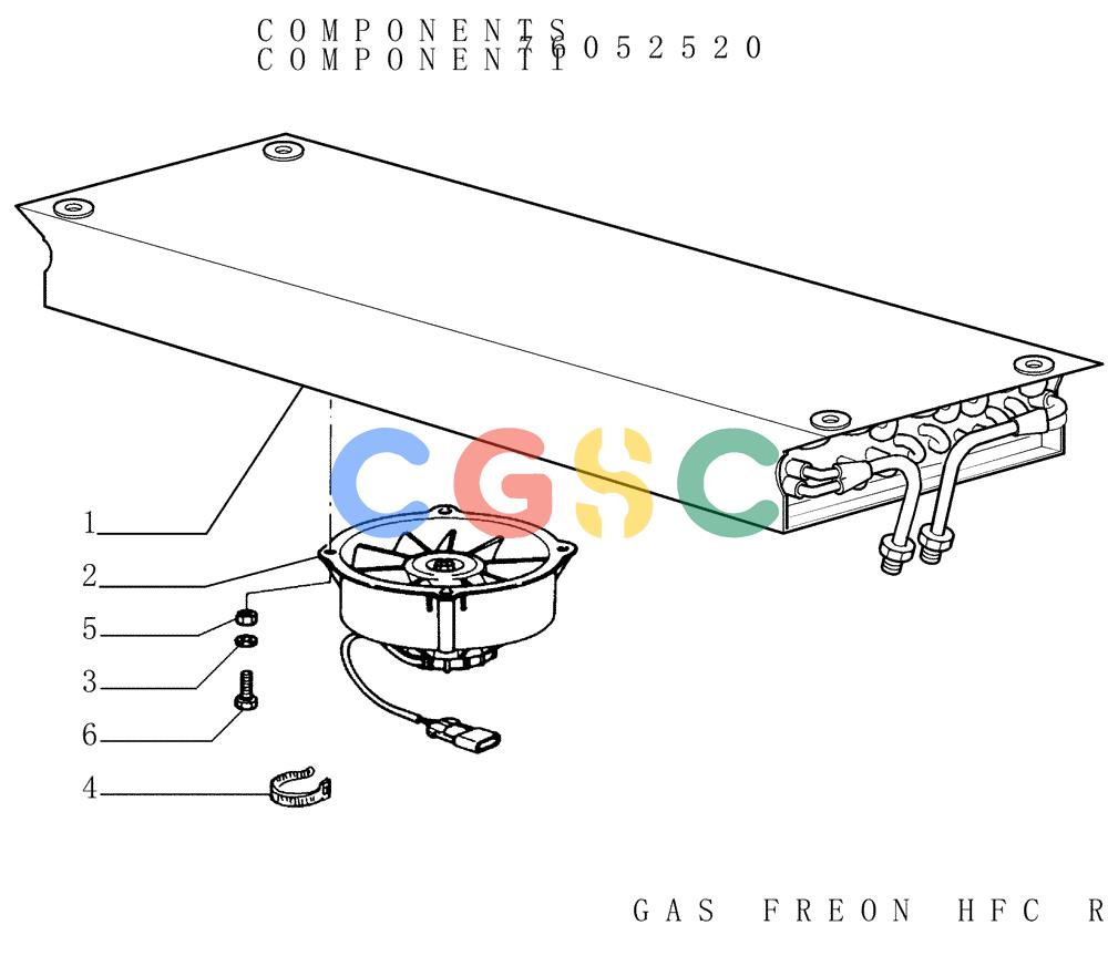 纽荷兰零件查询(FD145) - CRAWLER DOZER (N.A. VERSION) (10/98-) (9.665[08]) - AIR CONDITIONING - CONDENSER - OPTIONAL CODE 76048477 New Holland Constructuion