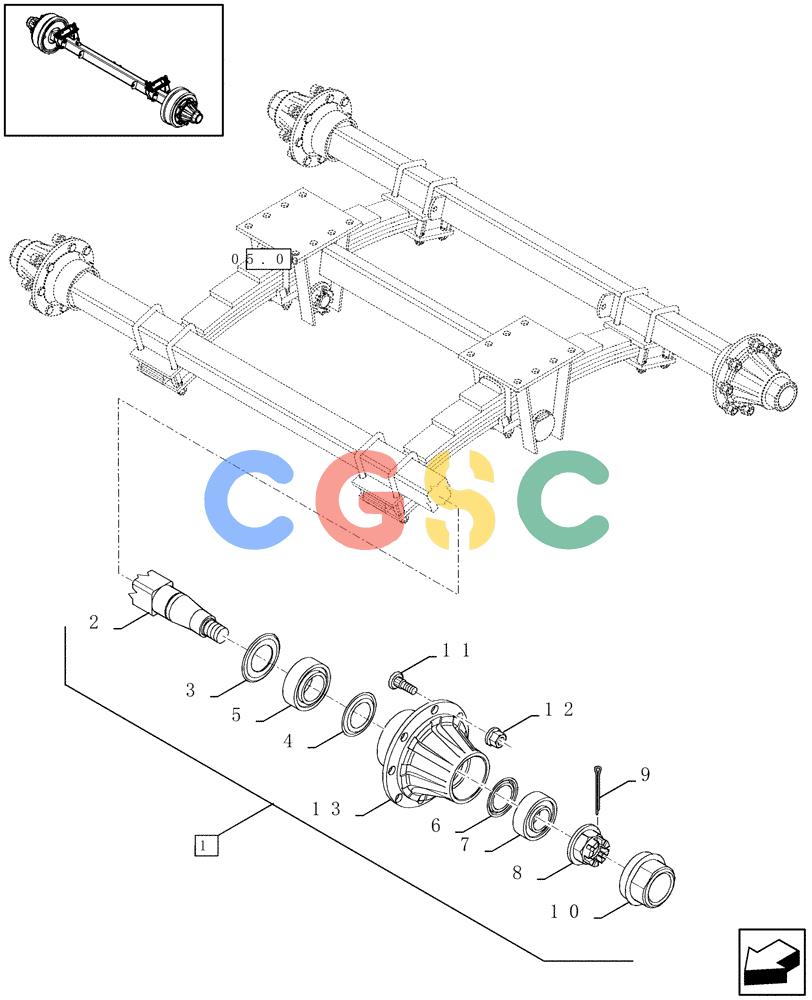凯斯零件查询(LBX431S) - BIG RECTANGULAR BALER (6/01-12/03) (05.07[01]) - TANDEM AXLE WITHOUT BRAKES Case Agriculture