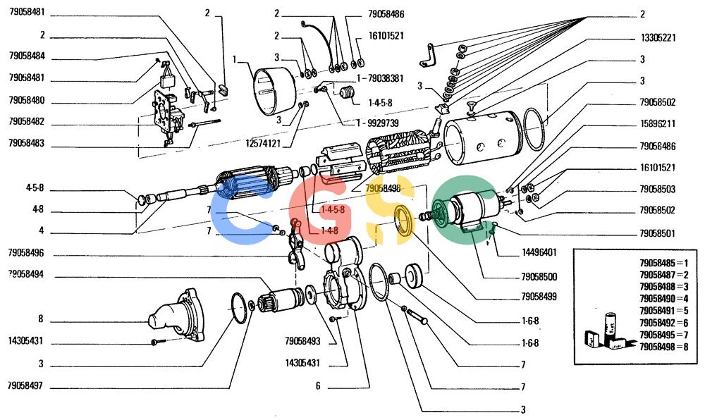 纽荷兰零件查询(FD20) - CRAWLER DOZER (F2.05[001]) - STARTER MOTOR New Holland Constructuion