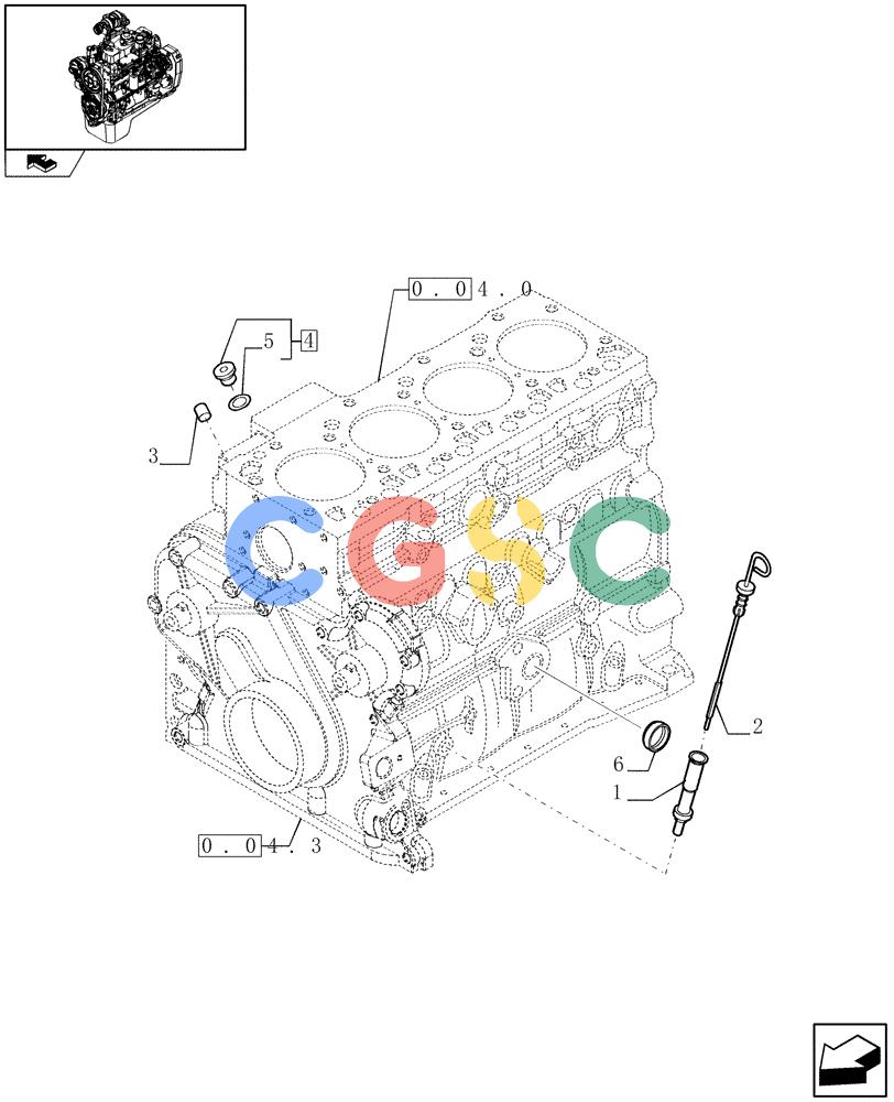 神钢零件查询(F4GE9484A J601) - ENGINE - 504103783 - 920019898 (1/13-) (0.27.0) - ENGINE OIL DIPSTICK - (504065185-504088054) Kobelco
