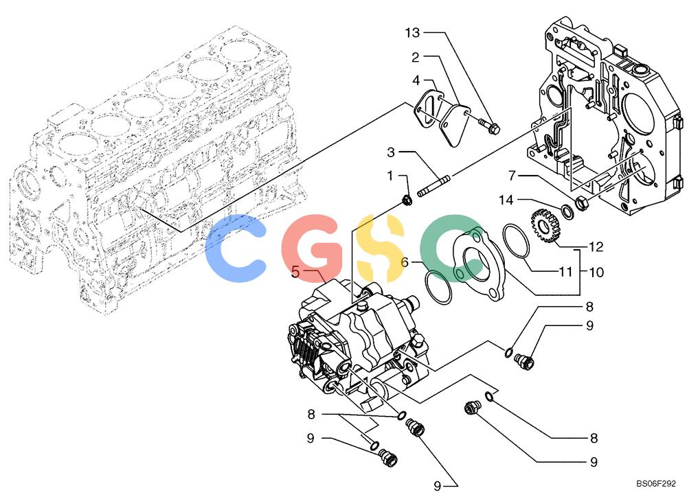 纽荷兰零件查询(D150B) - CRAWLER DOZER TIER 3 (HYDRO) (10/07-) (03-03) - FUEL INJECTION PUMP New Holland Constructuion