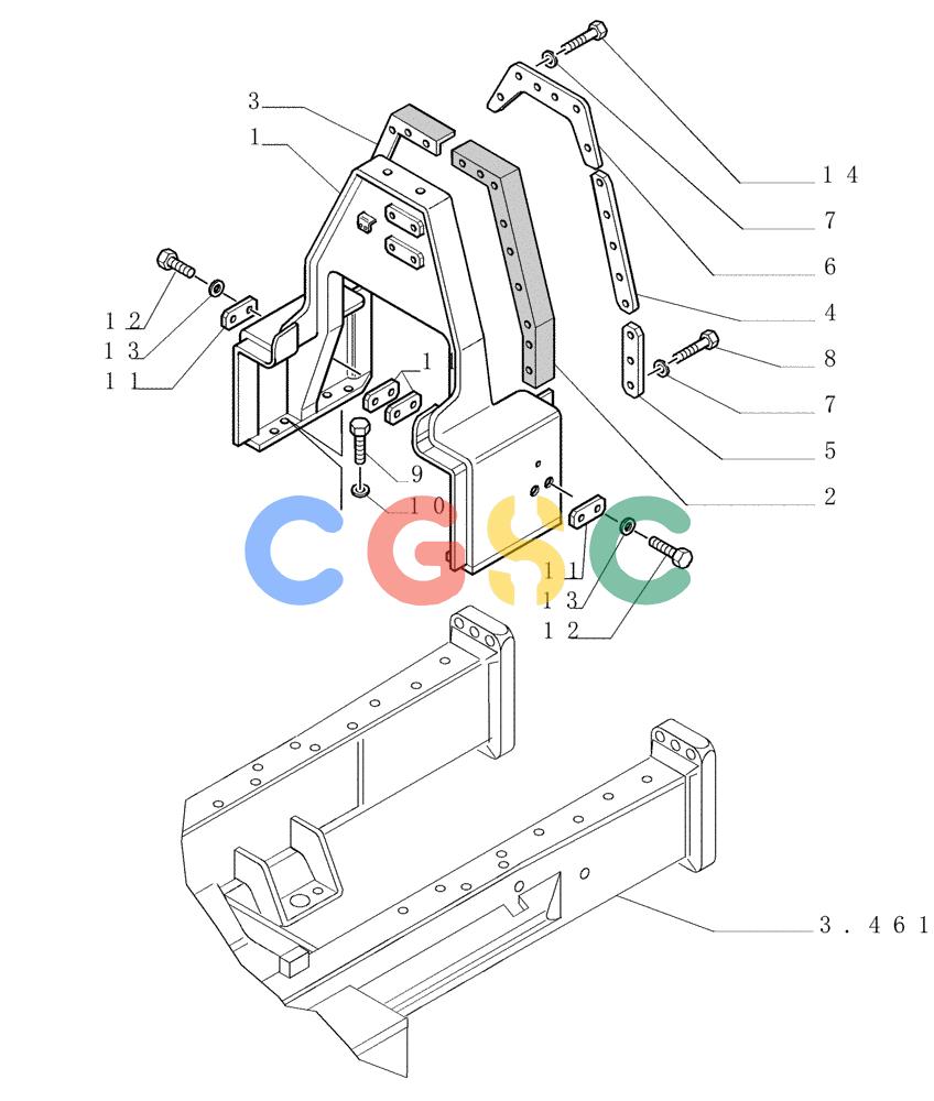 纽荷兰零件查询(DC150.B) - CRAWLER DOZER TIER 2 (3/03-) (5.601[04]) - HOODS New Holland Constructuion
