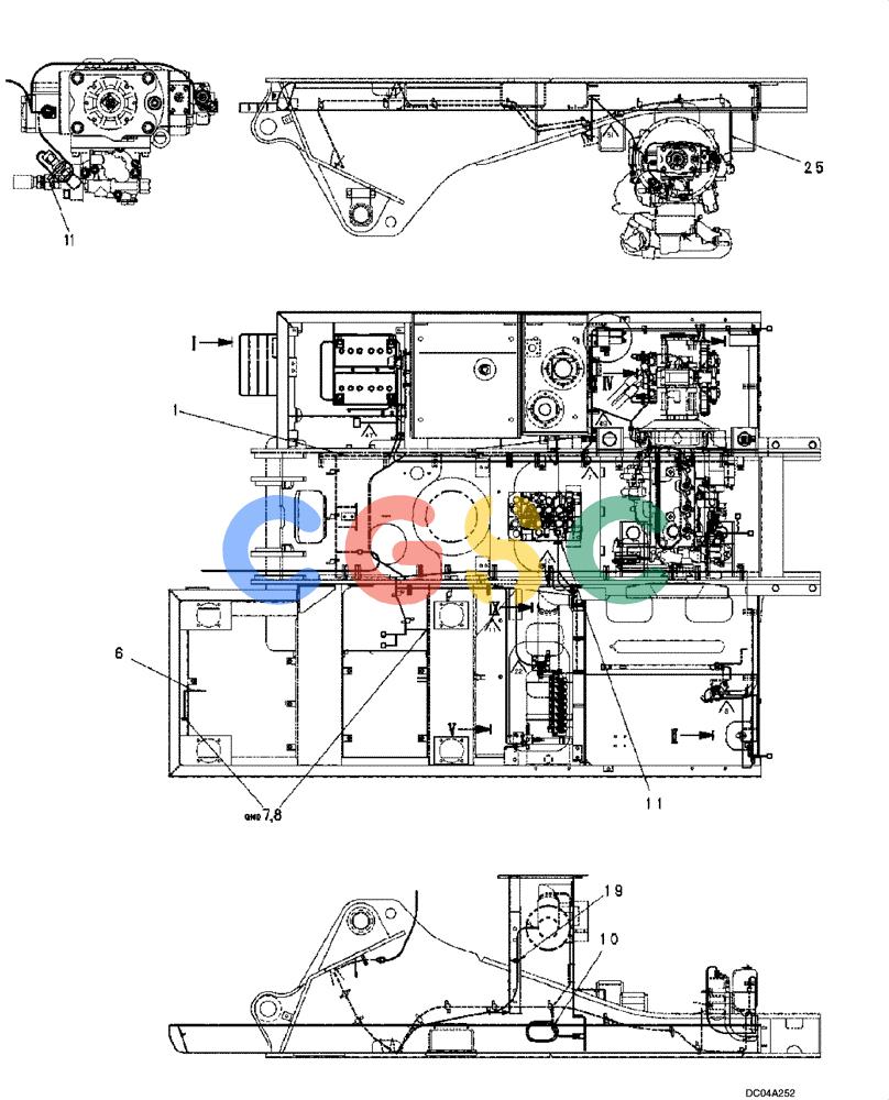 纽荷兰零件查询(EH160) - CRAWLER EXCAVATOR (9/03-) (04 -06[00]) - HARNESS ASSY, UPPERSTRUCTURE (STD) New Holland Constructuion