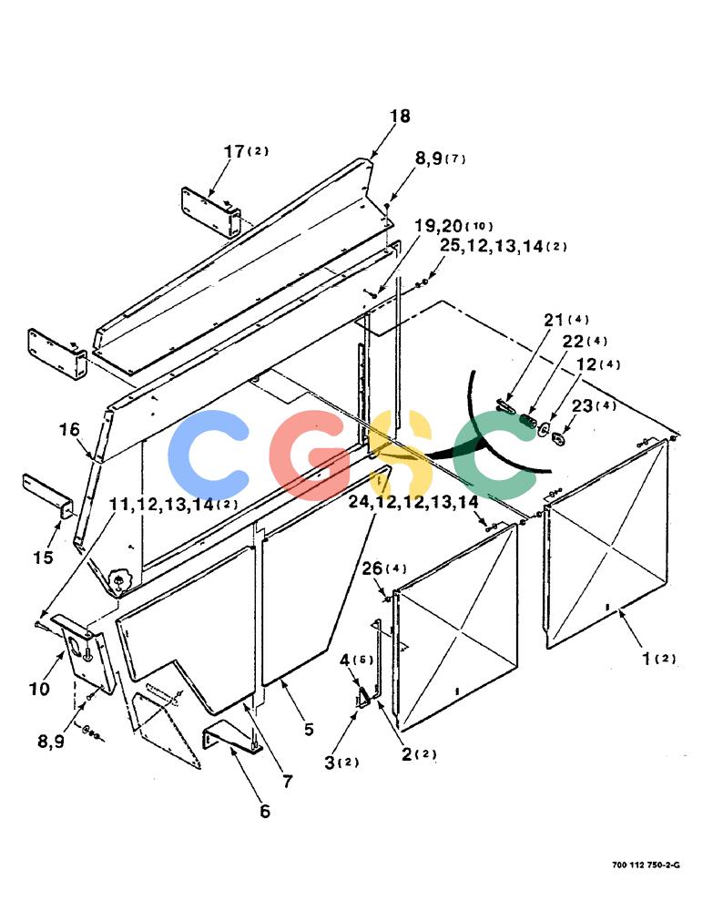 凯斯零件查询(8580) - CASE IH LARGE RECTANGULAR BALER (1/88-12/98) (07-08) - SHIELDS ASSEMBLY, LEFT Case Agriculture