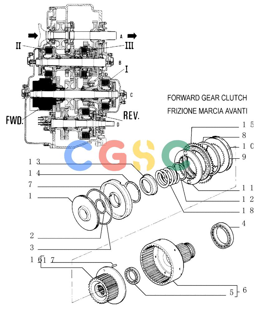 纽荷兰零件查询(FD145) - CRAWLER DOZER (N.A. VERSION) (10/98-) (1.211[15]) - TRANSMISSION - COMPONENTS New Holland Constructuion