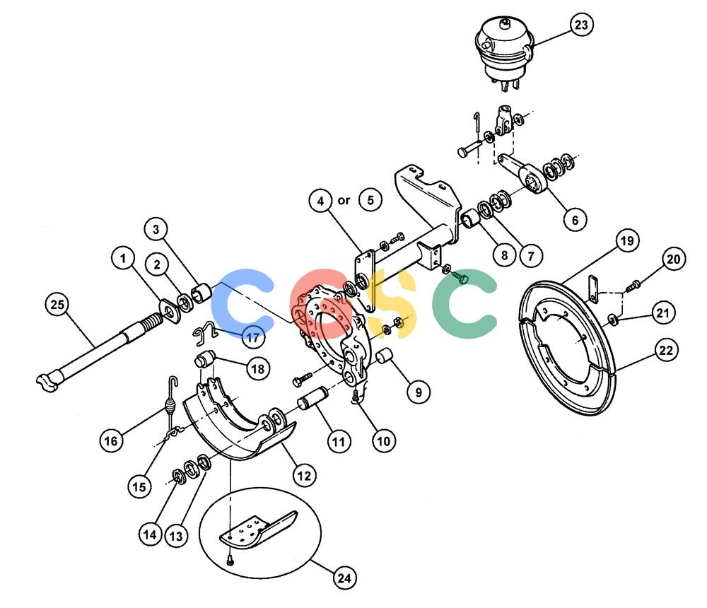 凯斯零件查询(4375) - TITAN FLOATER (5/98-8/99) (04-008) - REAR AXLE BRAKE Case Agriculture