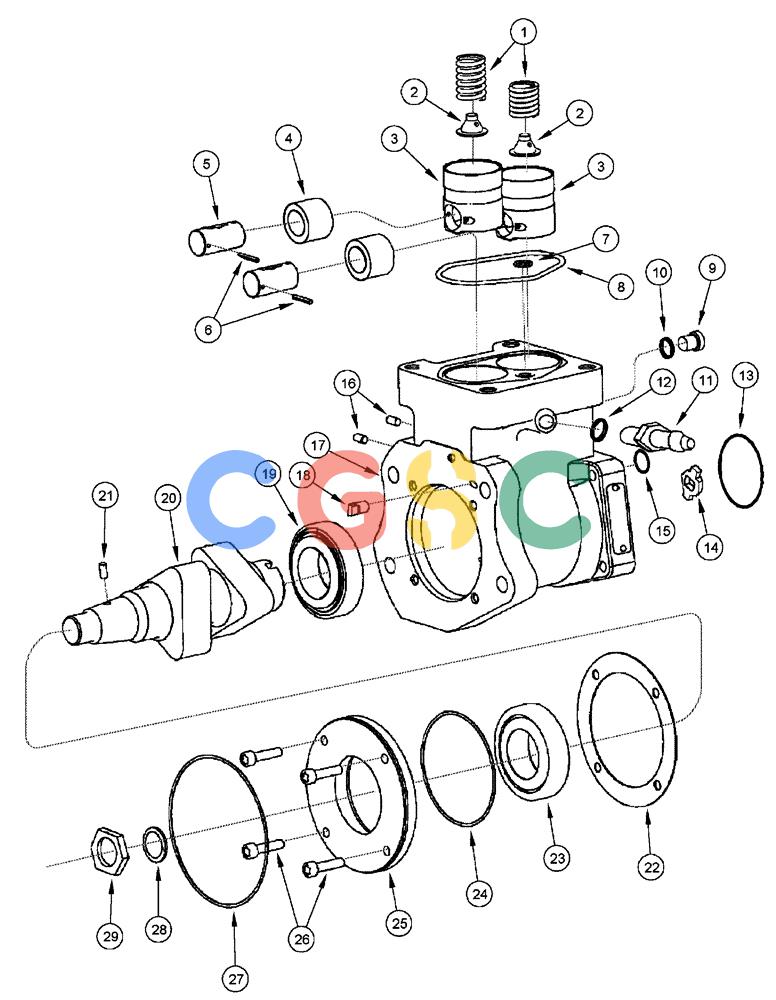 凯斯零件查询(FLX3510) - FLOATER (8/04-8/06) (02-081) - FUEL INJECTION PUMP - CAM HOUSING KIT, FLX 3510 Case Agriculture
