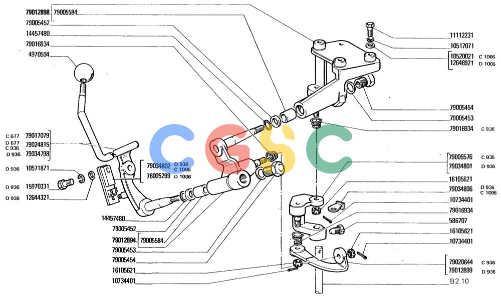 纽荷兰零件查询(FD20) - CRAWLER DOZER (B2.07[001]) - GEARSHIFT OUTER CONTROLS New Holland Constructuion