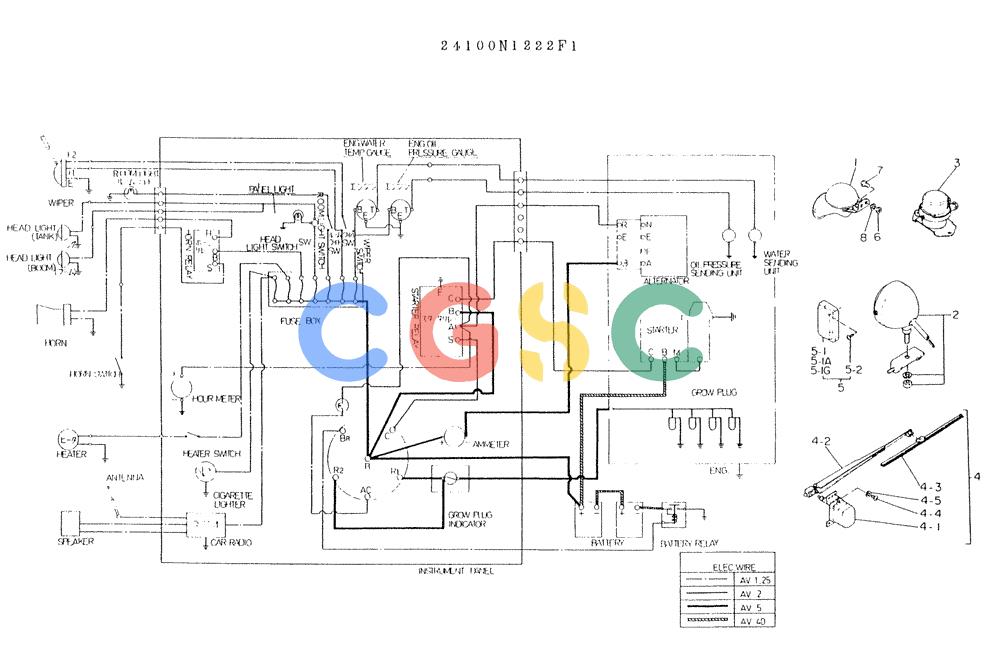神钢零件查询(K903A) - EXCAVATOR BTW K2748 - K3928 (1/76-12/03) (05-001) - WIRING ASSY, ELECTRIC Kobelco