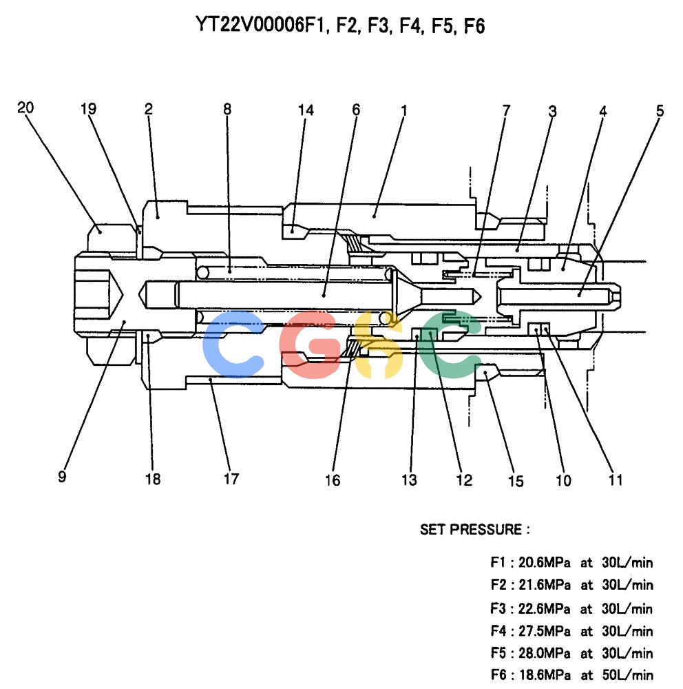 纽荷兰零件查询(E70SR) - MIDI CRAWLER EXCAVATOR ASN YT04-07175 (07-015) - VALVE ASSY, RELIEF New Holland Constructuion