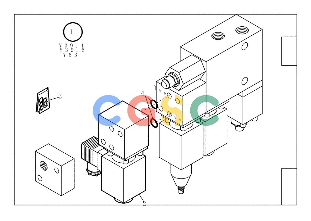 纽荷兰零件查询(EC240) - CRAWLER EXCAVATOR (5/00-) (23.232[001]) - SOLENOID VALVE ASSEMBLY (73171251), (S/N 724002-UP) New Holland Constructuion