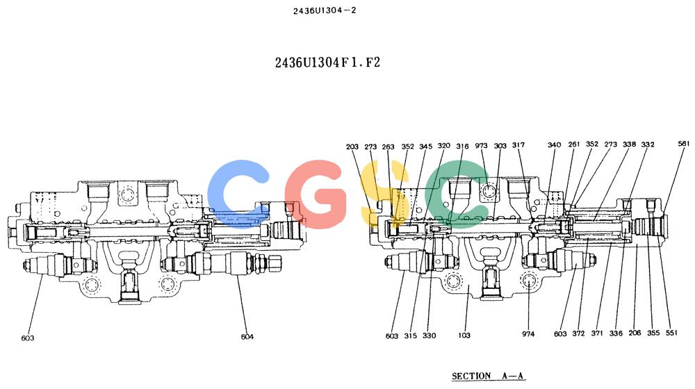 神钢零件查询(K912LC) - MARK II EXCAVATOR ASN YC-0301 (1/88-12/03) (11-016[02]) - VALVE ASSY, CONTROL Kobelco