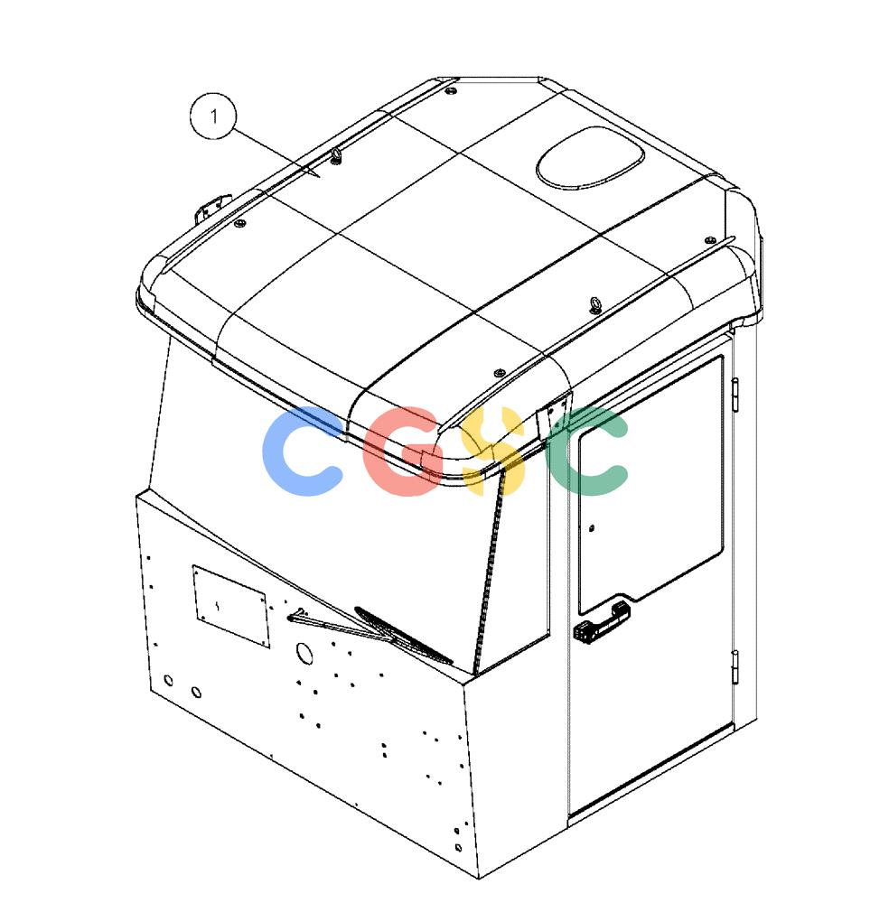 凯斯零件查询(FLX3300B) - FLOATER - 2002 (9/02-10/03) (01-020) - CAB ROOF Case Agriculture