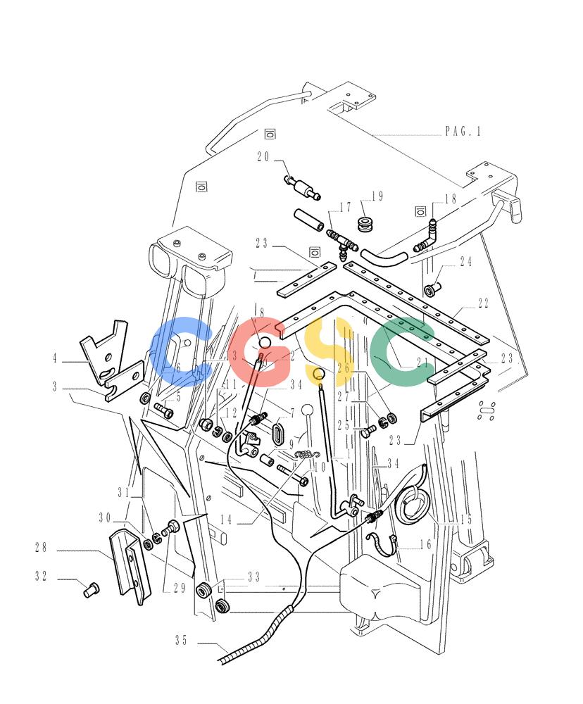 纽荷兰零件查询(DC150PS) - CRAWLER DOZER (9.652[24]) - ROPS CAB - OPTIONAL CODE 76076873 New Holland Constructuion