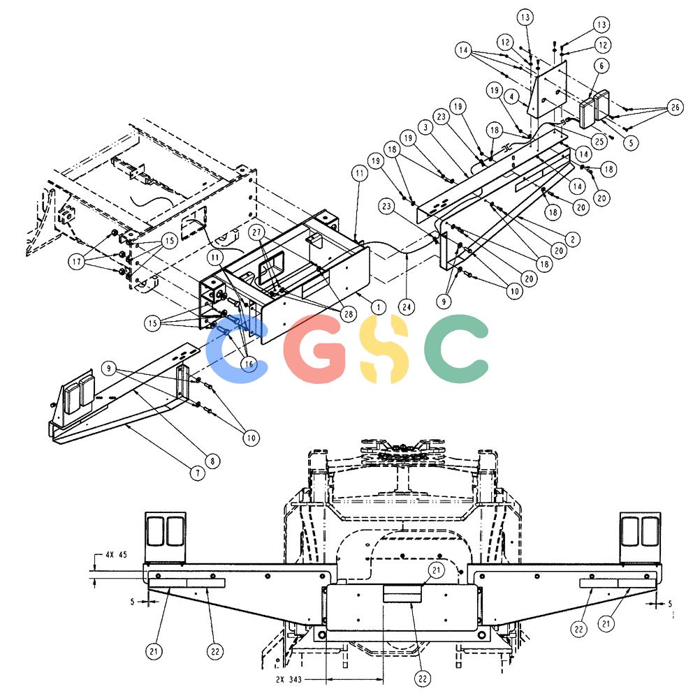 凯斯零件查询(438) - FLEX-AIR APPLICATOR - 2003 (3/03-10/03) (05-001) - EXTENSION GROUP, 60’, 18” Case Agriculture