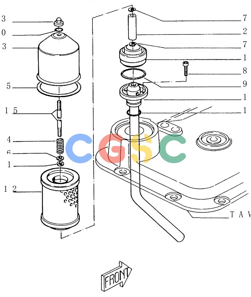 纽荷兰零件查询(FD145) - CRAWLER DOZER (N.A. VERSION) (10/98-) (1.277[13]) - REAR TRANSMISSION - OIL FILTER New Holland Constructuion