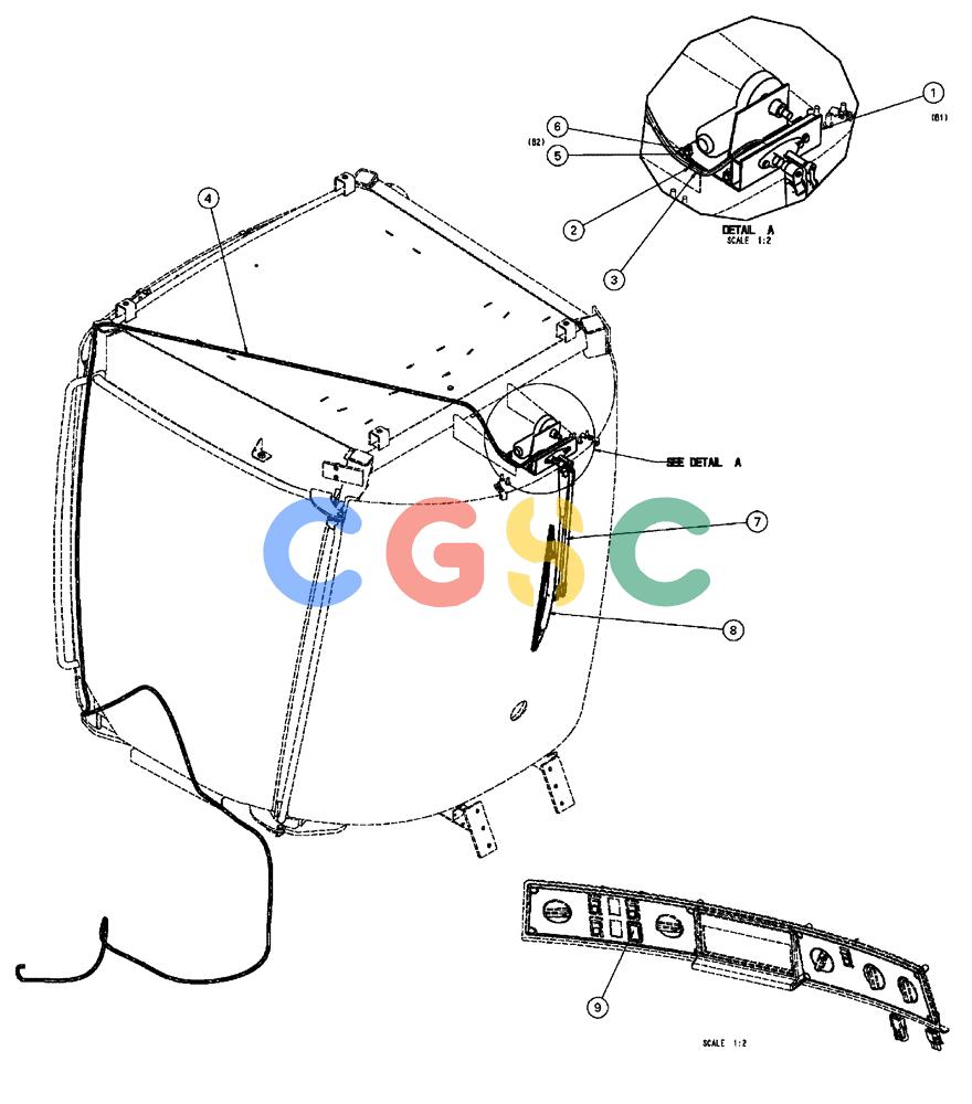 凯斯零件查询(FLX3510) - FLOATER (8/04-8/06) (01-015) - FRONT UPPER WIPER GROUP Case Agriculture