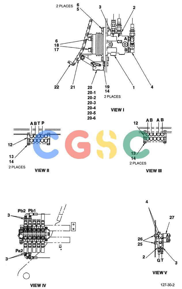 神钢零件查询(ED190LC-6E) - BLADE RUNNER EXCAVATOR/DOZER BTW YL03U0136 - YL03U0292 (1/05-12/06) (01-046[02]) - CONTROL LINES (EXTRA AND ROTATION) Kobelco
