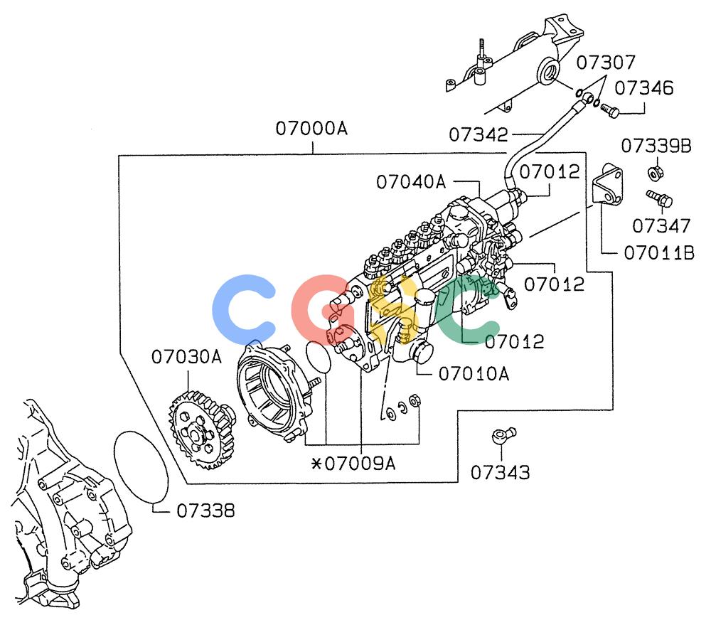 纽荷兰零件查询(E235SRLC) - CRAWLER EXCAVATOR BTW YU04-00837 - YU04-01417 (08-020) - FUEL INJECTION PUMP GENERAL New Holland Constructuion
