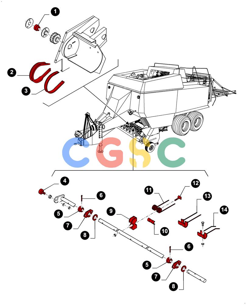 凯斯零件查询(LBX432S) - BIG RECTANGULAR BALER (3/03-12/08) (00.00LB003[01]) - MAINTENANCE PARTS, PICK-UP FRAME, PICK-UP REEL Case Agriculture