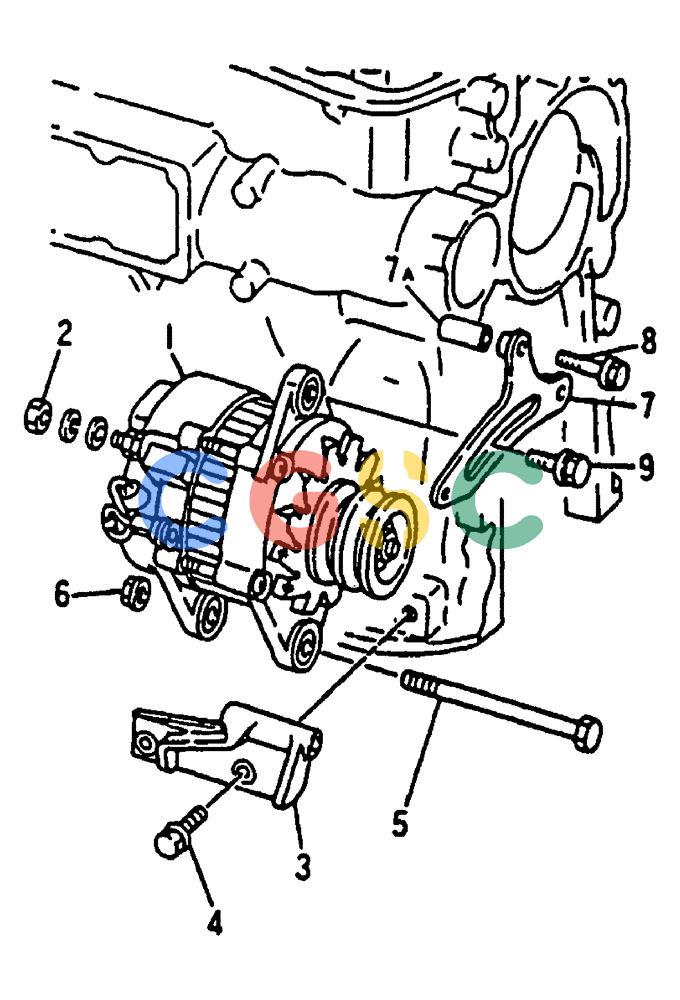 神钢零件查询(MD240C) - EXCAVATOR BTW LLU0301 - LLU0600 (1/80-12/06) (17-047) - ALTERNATOR GENERAL - 050-130D Kobelco