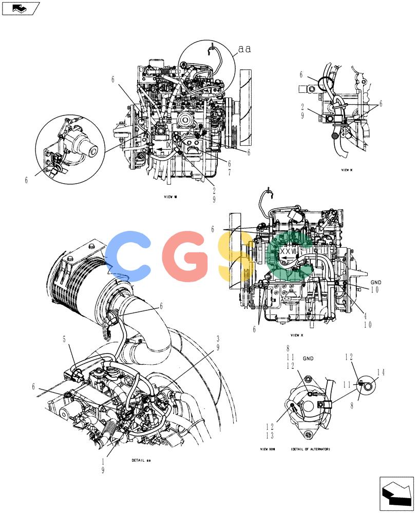 纽荷兰零件查询(E70BSR) - COMPACT CRAWLER EXCAVATOR ASN YT06-18001 (01-083[03]) - HARNESS ASSEMBLY, UPPER New Holland Constructuion