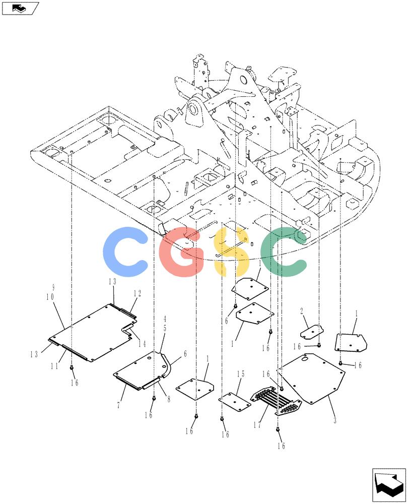 神钢零件查询(ED150-2) - BLADE RUNNER EXCAVATOR/DOZER ASN LH01-01001 (1/09-12/12) (01-073[00]) - COVER ASSEMBLY, UNDER Kobelco