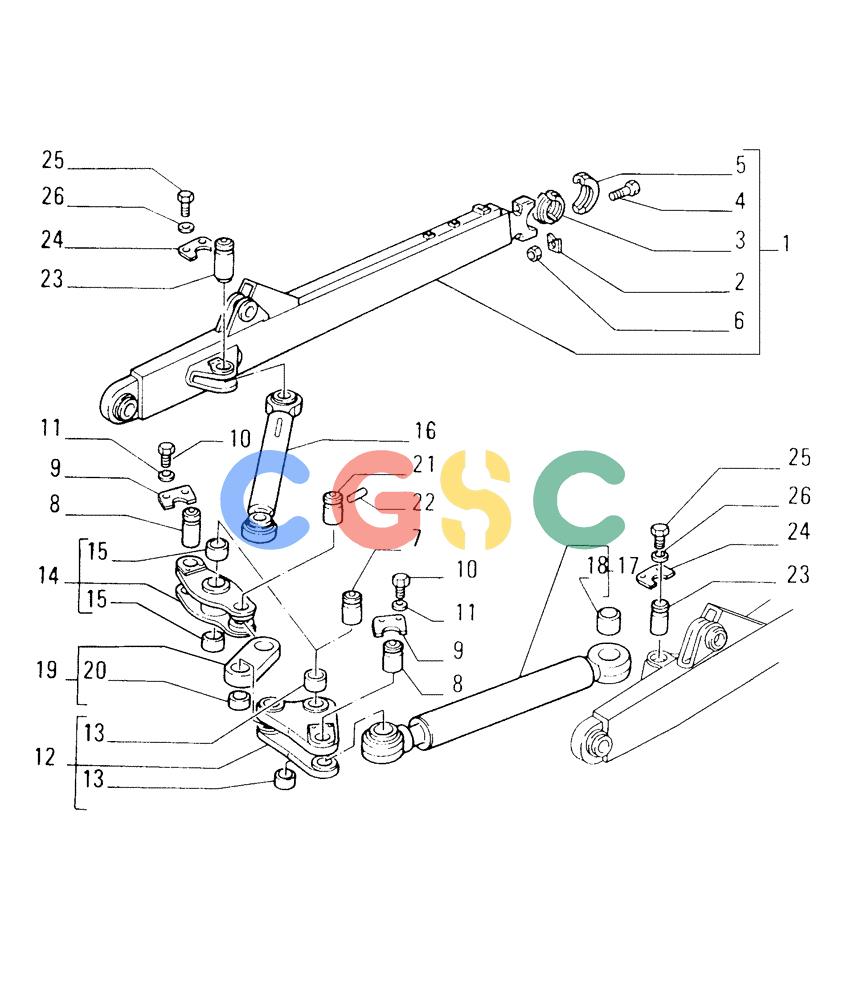纽荷兰零件查询(FD175) - CRAWLER DOZER (N.A. VERSION)(S/N 061640 & AFTER) (1/93-) (9.467[01]) - PUSHBEAMS AND STRUTS (HSU) - OPTIONAL CODE 79113444 New Holland Constructuion