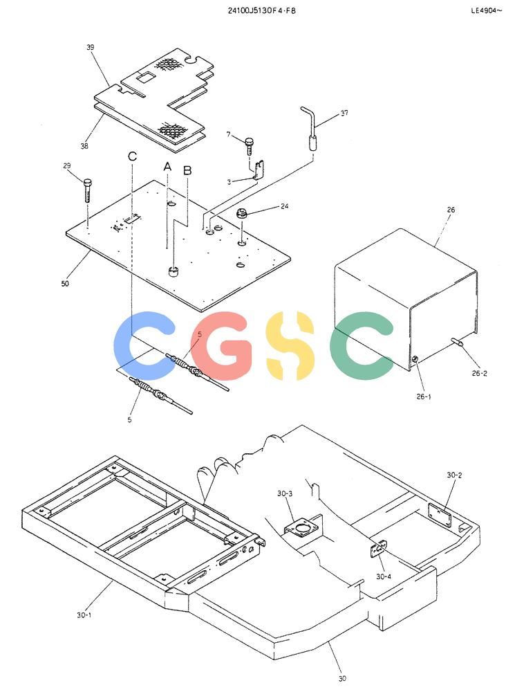 神钢零件查询(K903B) - EXCAVATOR ASN LE3401 (1/85-12/03) (03-009[02]) - CONTROL ASSY (DOZER) (FOR EXPORT) P/N 241005130F4 Kobelco