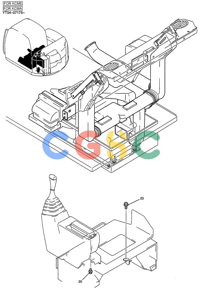 纽荷兰零件查询(E70SR) - MIDI CRAWLER EXCAVATOR ASN YT04-07175 (01-054[01]) - CONDITIONER INSTAL New Holland Constructuion
