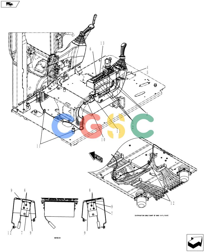 神钢零件查询(ED150-2) - BLADE RUNNER EXCAVATOR/DOZER ASN LH01-01001 (1/09-12/12) (01-050[06]) - CONTROLS, OPERATORS Kobelco