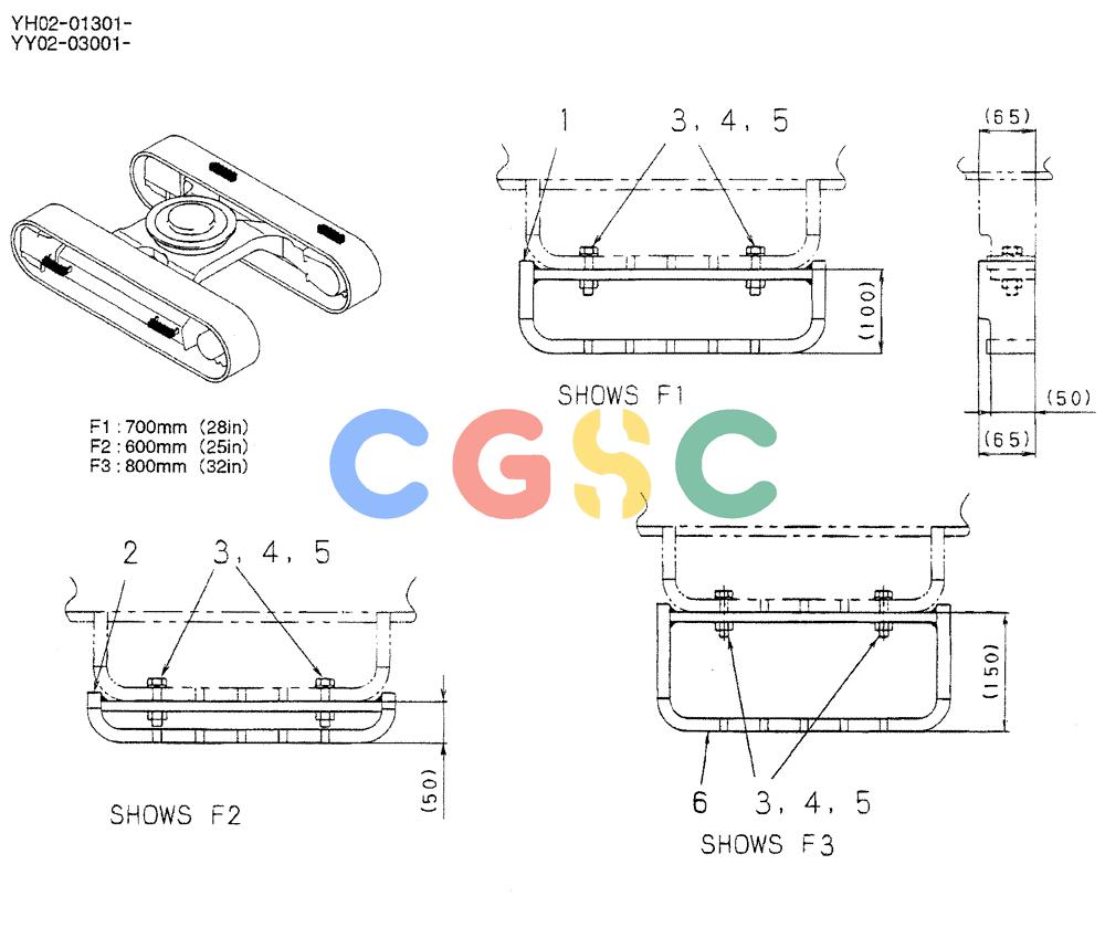 神钢零件查询(ED150-1E) - BLADE RUNNER EXCAVATOR/DOZER ASN YL05-00555 (11/03-12/04) (02-025) - STEP INSTAL Kobelco