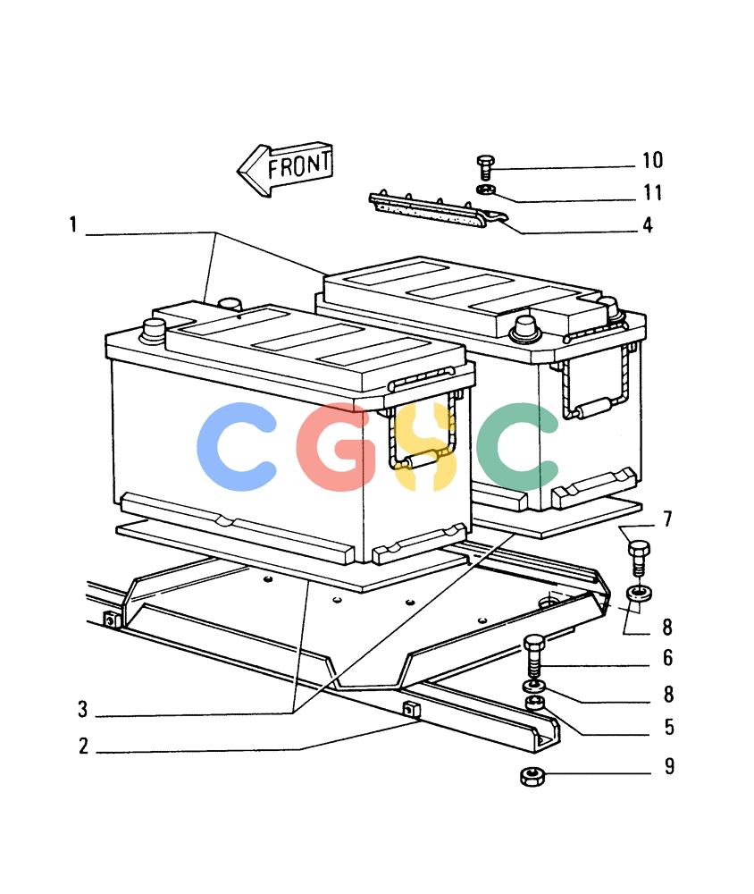 纽荷兰零件查询(FD175) - CRAWLER DOZER (N.A. VERSION)(S/N 061640 & AFTER) (1/93-) (6.701[01]) - BATTERY - SEAT AND SUPPORT New Holland Constructuion