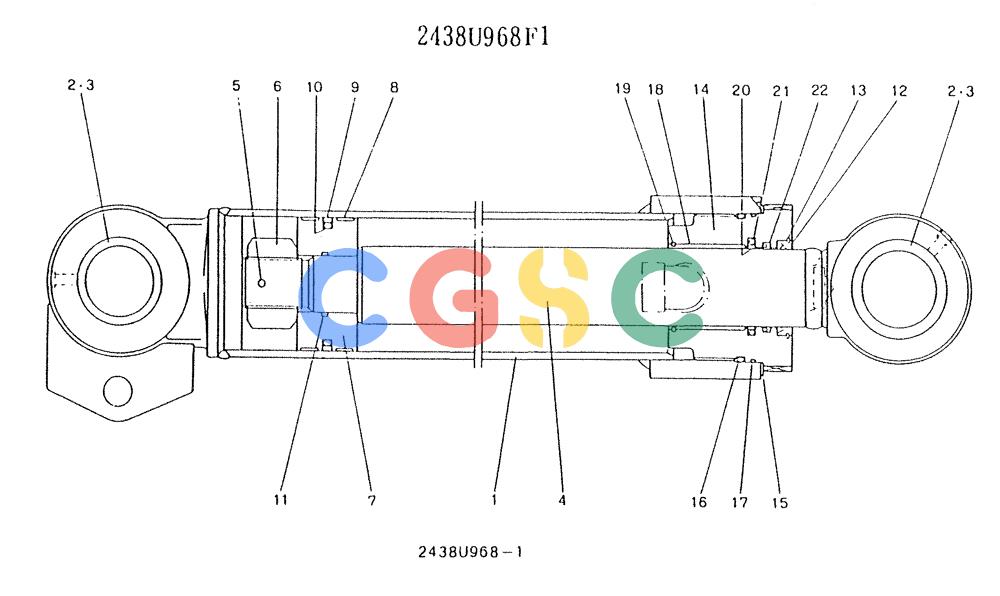 神钢零件查询(K903) - MARK II EXCAVATOR BTW LE6601 - LE7871 (1/88-12/03) (11-063) - CYLINDER ASSY (BUCKET) Kobelco
