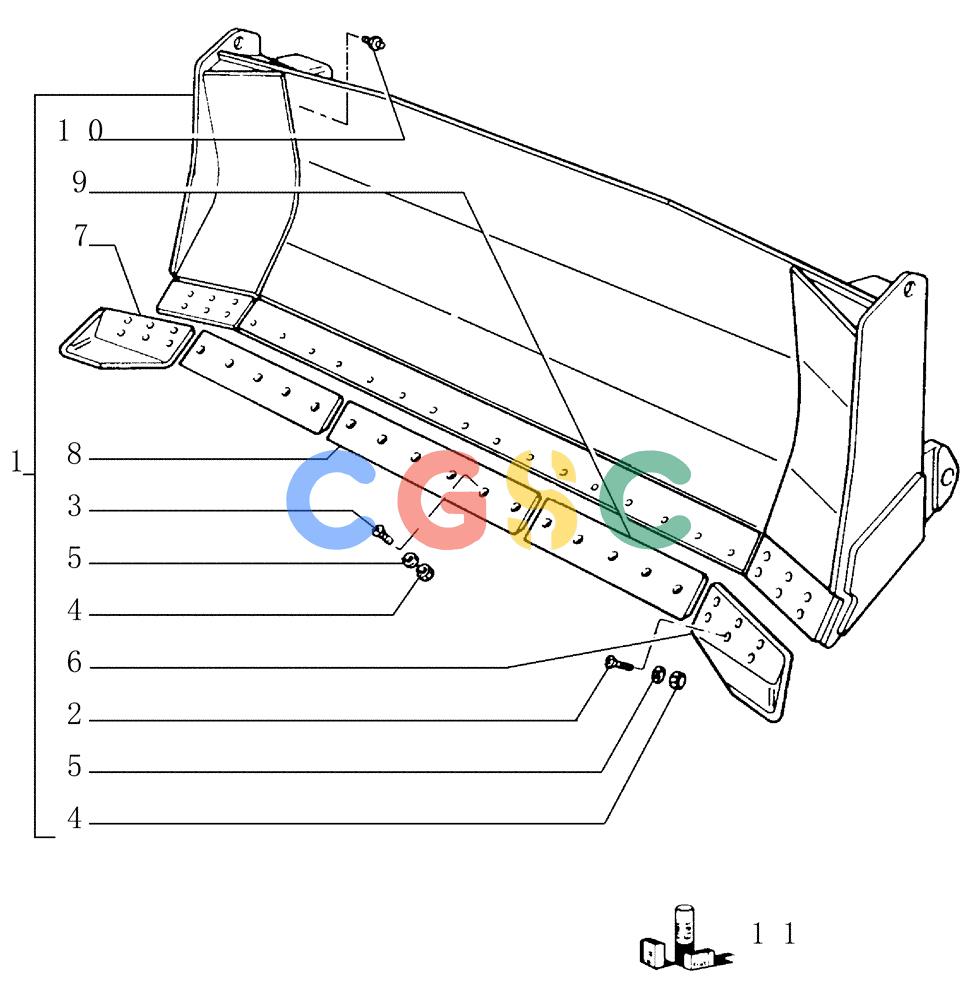 纽荷兰零件查询(FD145) - CRAWLER DOZER (N.A. VERSION) (10/98-) (9.468[01]) - SEMI-U MOLDBOARD (HSU) - OPTIONAL CODE 76029239 New Holland Constructuion