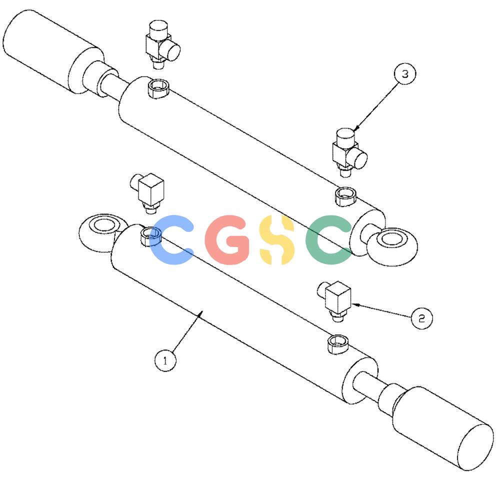 凯斯零件查询(4375) - TITAN FLOATER (5/98-8/99) (06-006) - HYDRAULIC STEERING CYLINDER GROUP Case Agriculture
