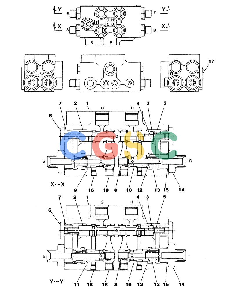 纽荷兰零件查询(E805) - CRAWLER EXCAVATOR (1/05-) (08-129-00[01]) - CUSHION VALVE New Holland Constructuion