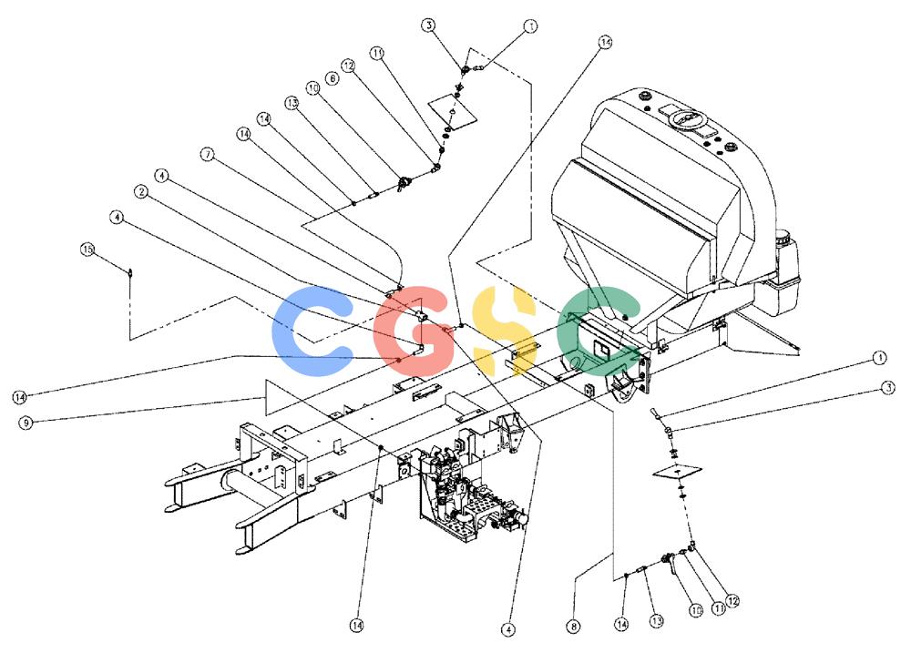 凯斯零件查询(810) - FLEX-AIR APPLICATOR - 2009 (9/09-12/11) (10-025) - SPARGE GROUP, FLEX LIQUID, 60' & 70' Case Agriculture