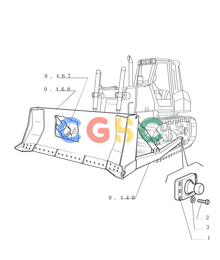 纽荷兰零件查询(DC150.B) - CRAWLER DOZER TIER 2 (3/03-) (9.467[06]) - PUSHBEAMS AND STRUTS (HSU) - OPTIONAL CODE 774186021 - VERSION(04) New Holland Constructuion