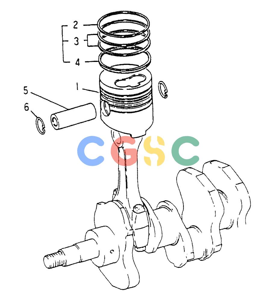 神钢零件查询(6DR5) - MITSUBISHI DIESEL ENGINE (1/06-12/06) (01-008) - PISTON Kobelco