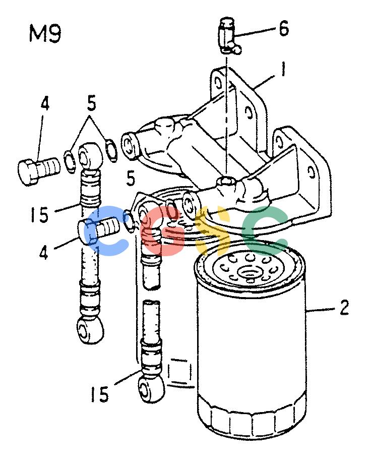 神钢零件查询(8DC9-T) - MITSUBISHI DIESEL ENGINE - K914 & K975 (1/79-12/06) (03-012[02]) - FUEL FILTER Kobelco