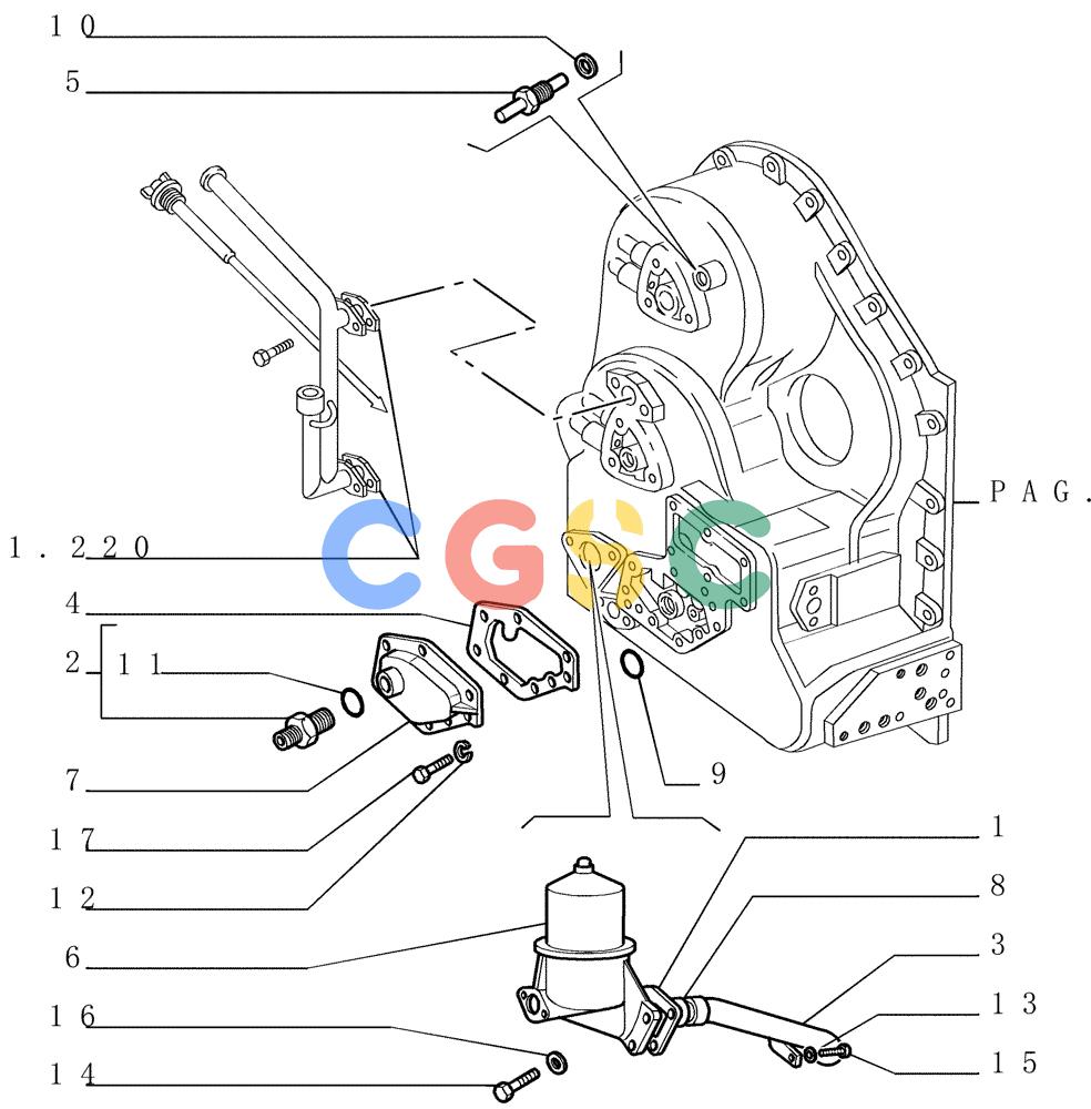 纽荷兰零件查询(DC180.B) - CRAWLER DOZER TIER 2 (3/03-) (1.211[05]) - TRANSMISSION - COMPONENTS New Holland Constructuion