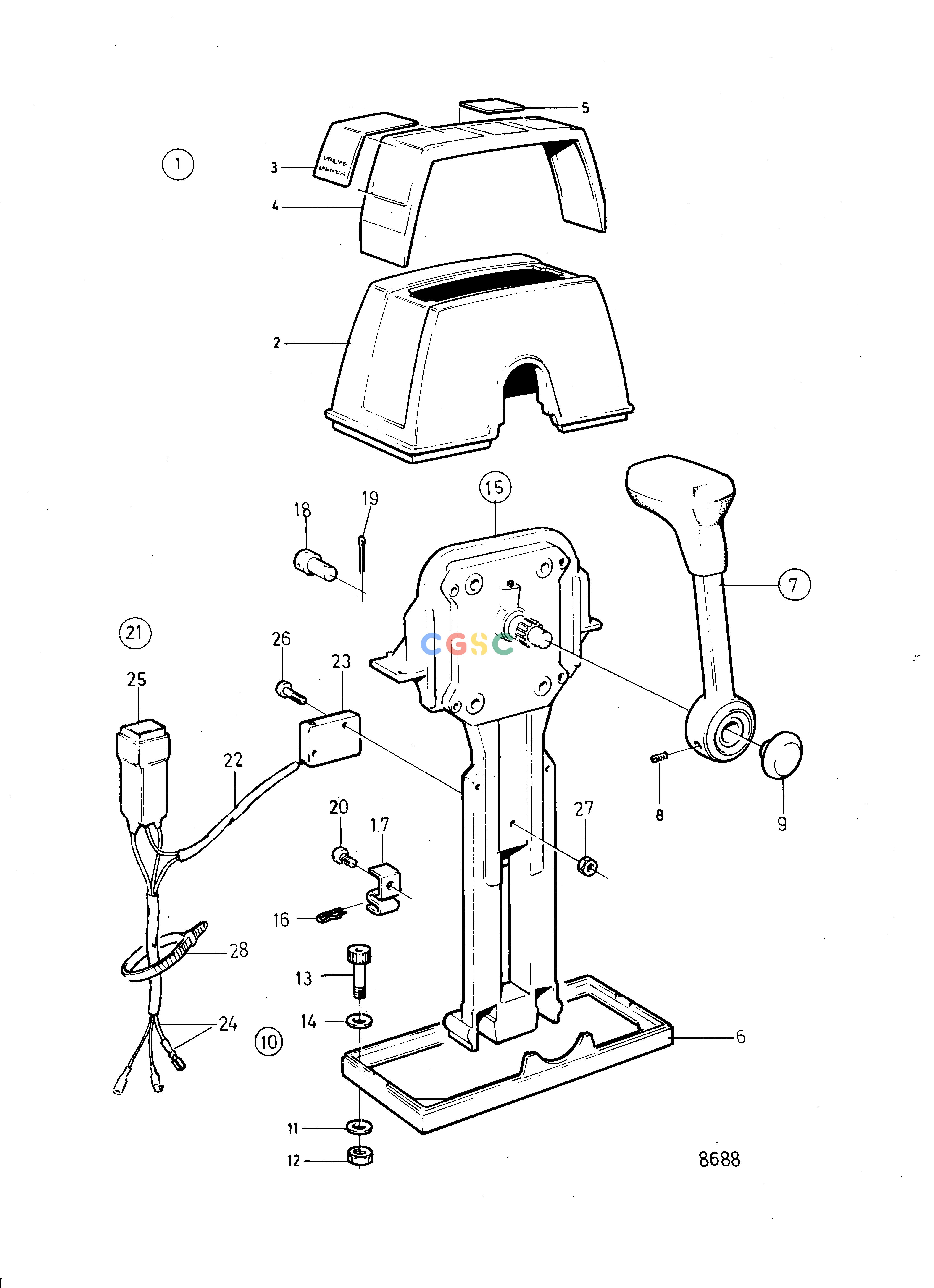 沃尔沃零件查询TMD100CMiscellaneous EquipmentCONTROL FOR TOP INSTALLATION: 853169EPC Volvo Penta Parts catalog