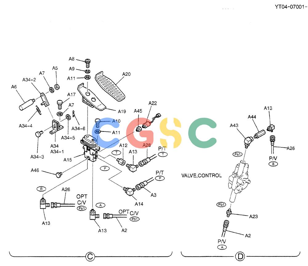 纽荷兰零件查询(BREAKER) - NIBBLER/BREAKER ATTACHMENT - E70SR ASN YT04-07001 (01-026[02]) - CONTROL LINES, REMOTE (EXTRA + NIBBLER & BREAKER) New Holland Constructuion