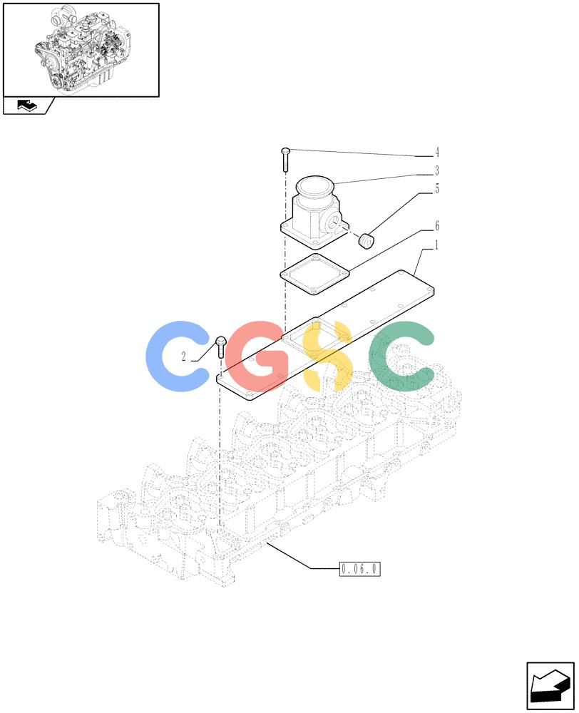神钢零件查询(F4GE9684C J601) - ENGINE - 504360955 - 84152356 (1/13-) (0.07.1) - INTAKE MANIFOLD (2852332 - 2853278) Kobelco