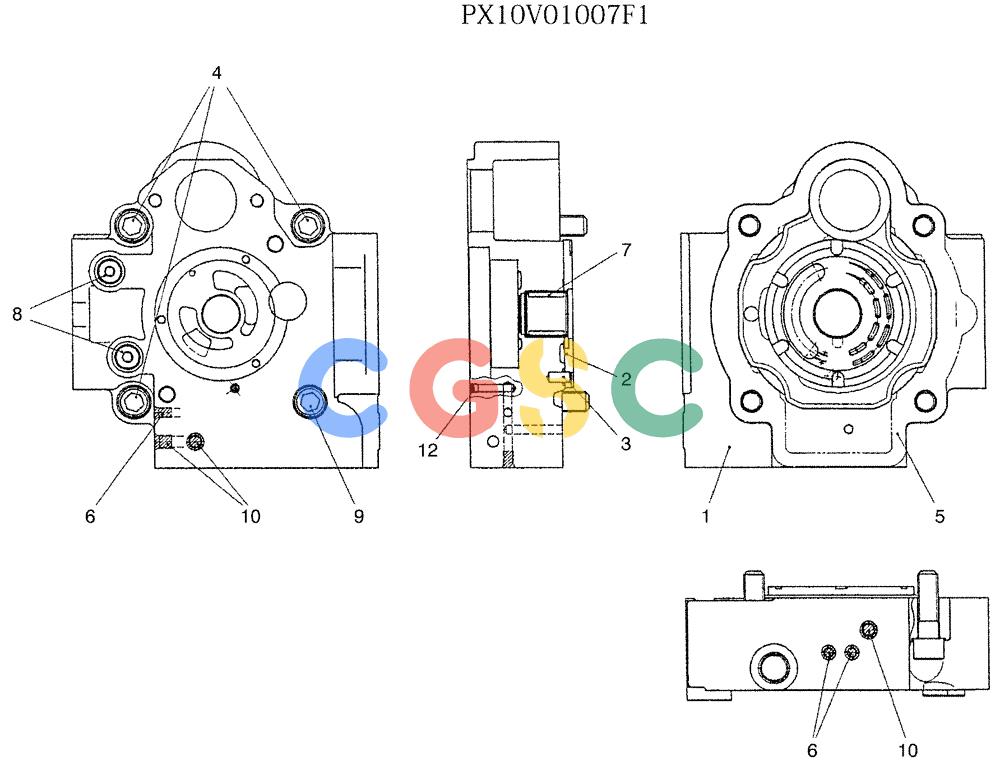 纽荷兰零件查询(E35SR) - COMPACT CRAWLER EXCAVATOR ASN PX13-15001 (N6TN61732) (NA) (1/06-) (07-024) - COVER ASSY New Holland Constructuion