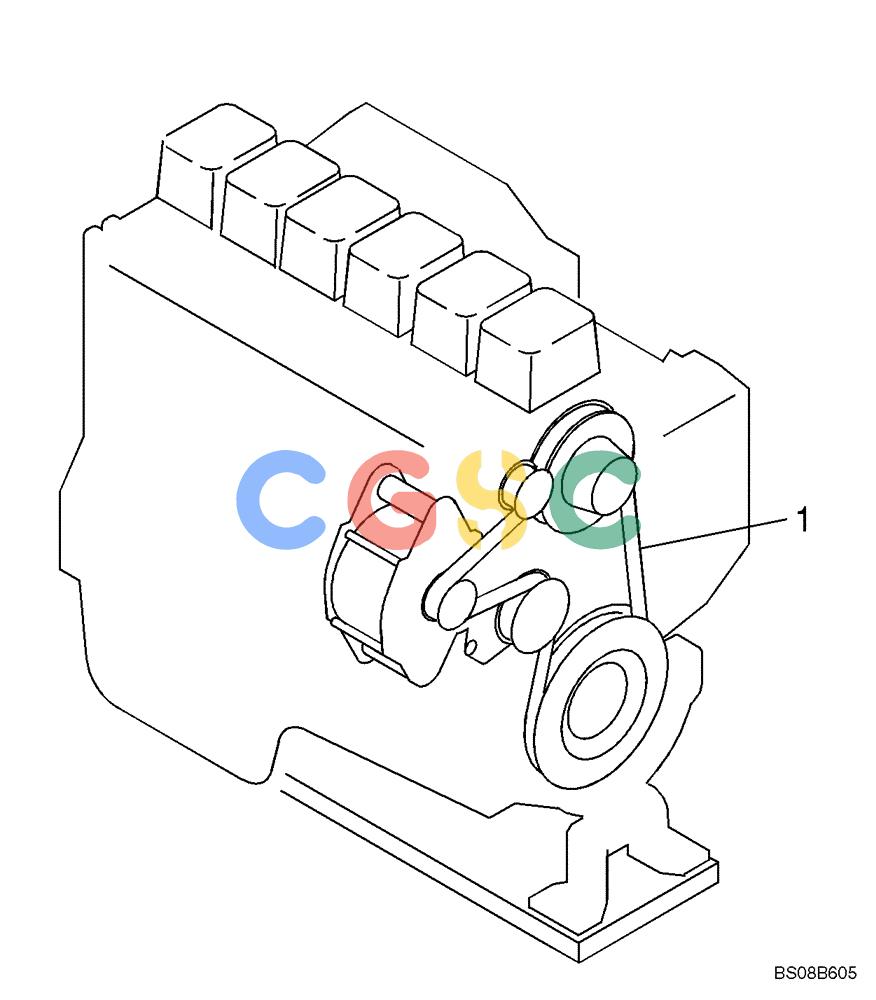 纽荷兰零件查询(EC215) - CRAWLER EXCAVATOR (11/99-) (13.000[00]) - ENGINE, FAN BELT New Holland Constructuion